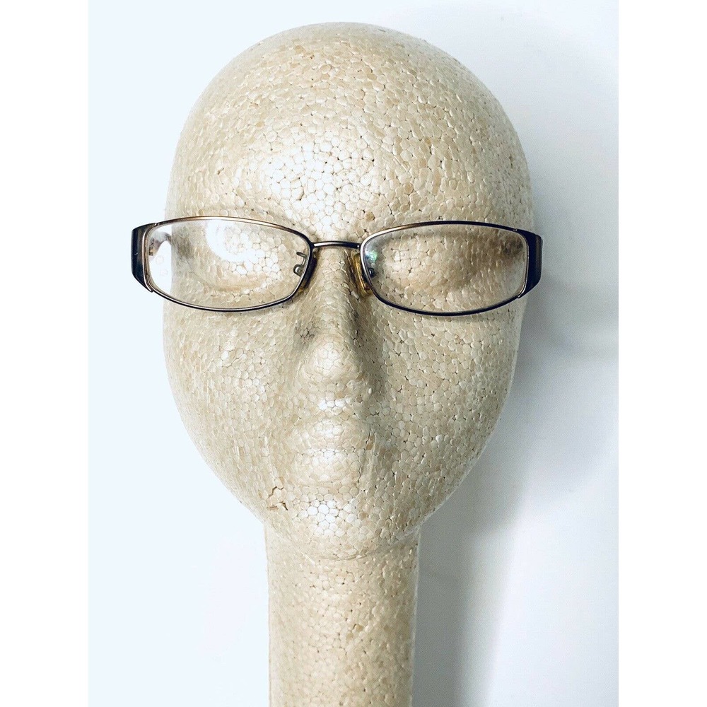 Coach Gold Rectangular Frame Glasses - image 8